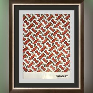 Burberry Logo Cut Out Print